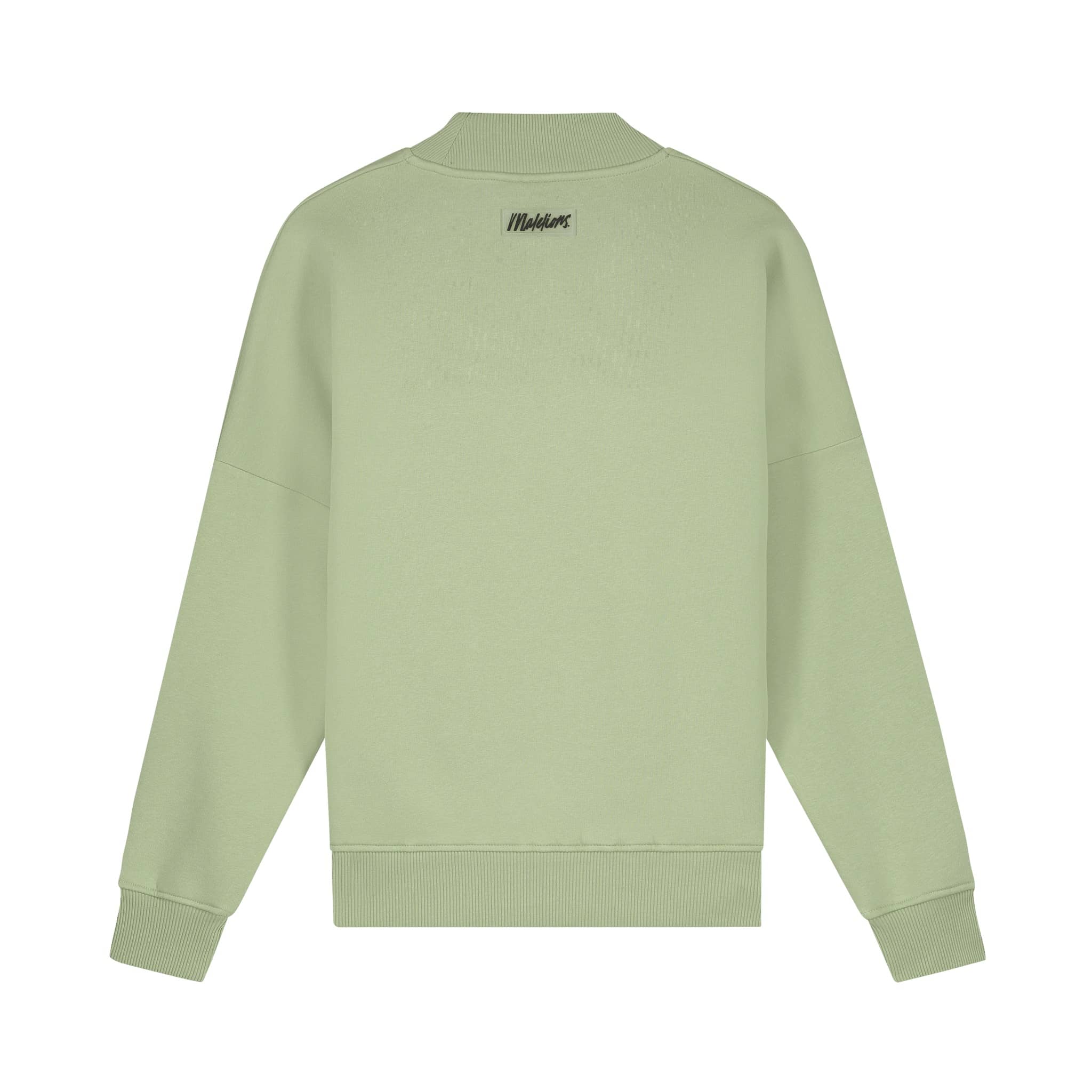 Malelions Brand Sweater Dames Groen D1-PS22-05
