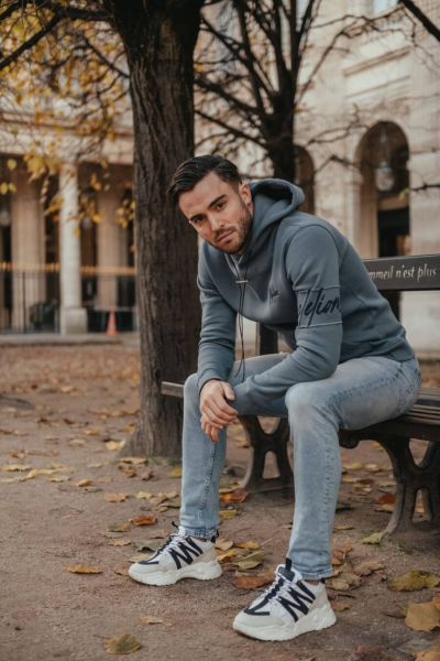 Malelions Captain Hoodie Blauw