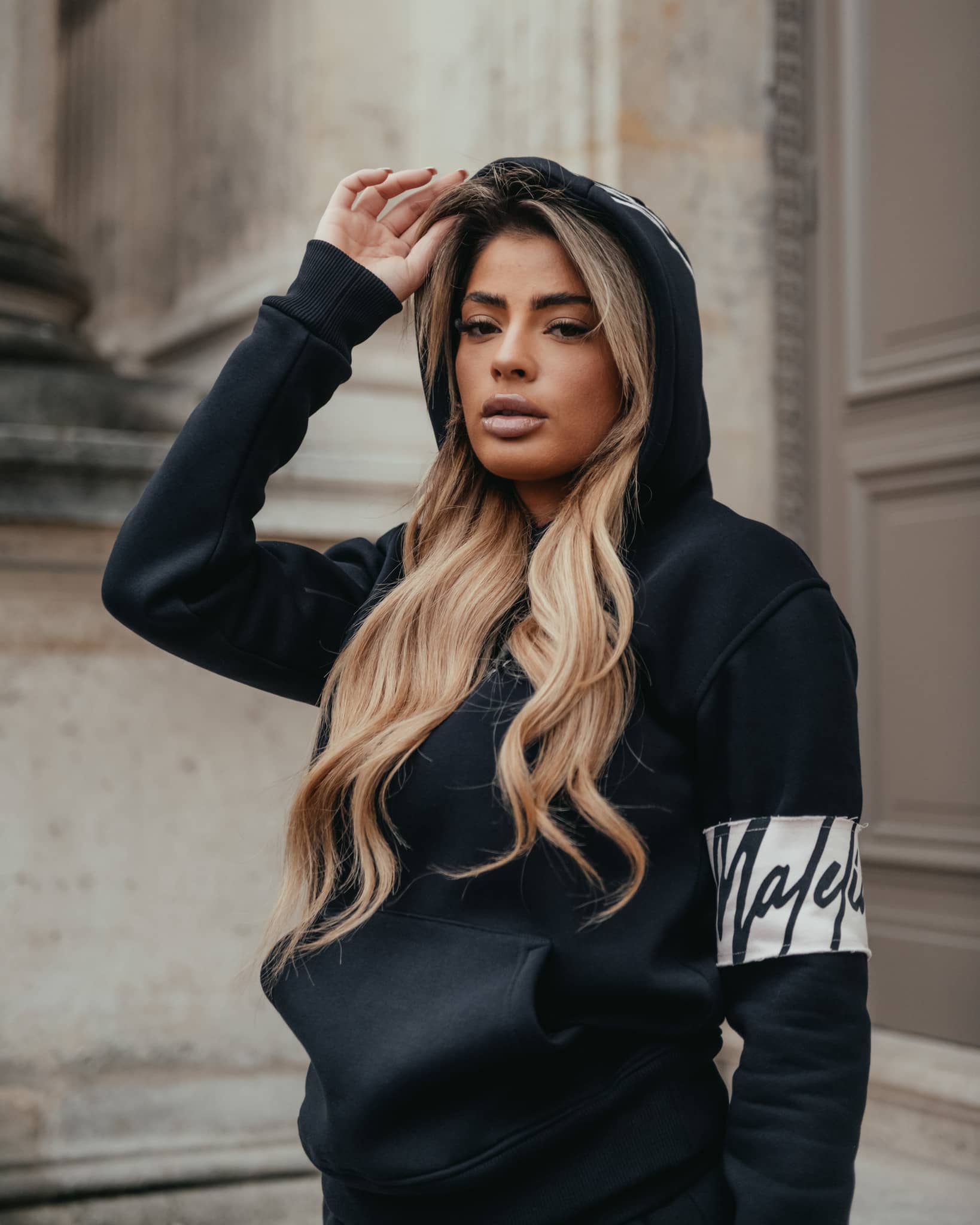 Malelions Captain Hoodie Dames Navy Content