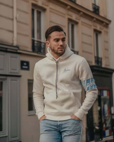 Malelions Captain Hoodie Off White