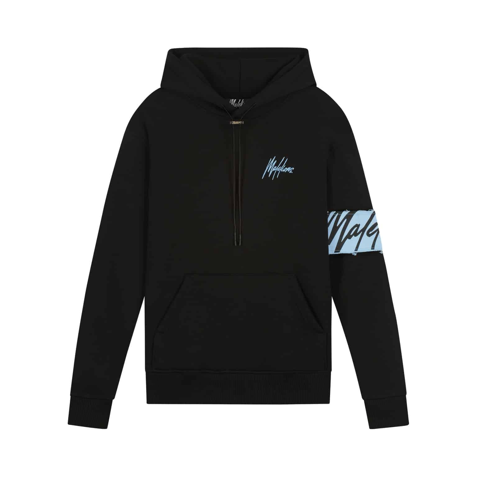 Malelions Captain Hoodie Zwart M1-PS22-07