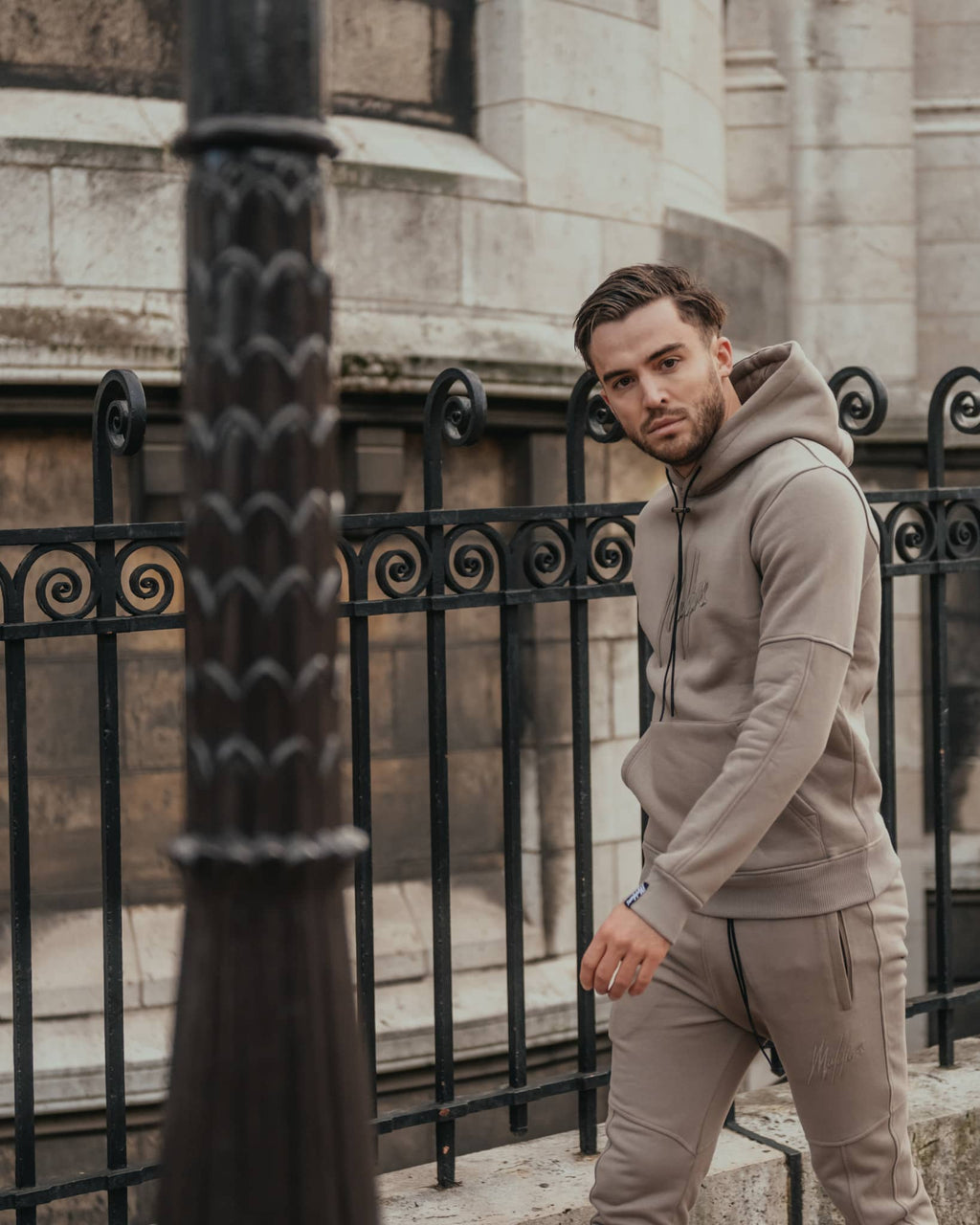 Malelions Essentials Hoodie Beige M1-PS22-03_3