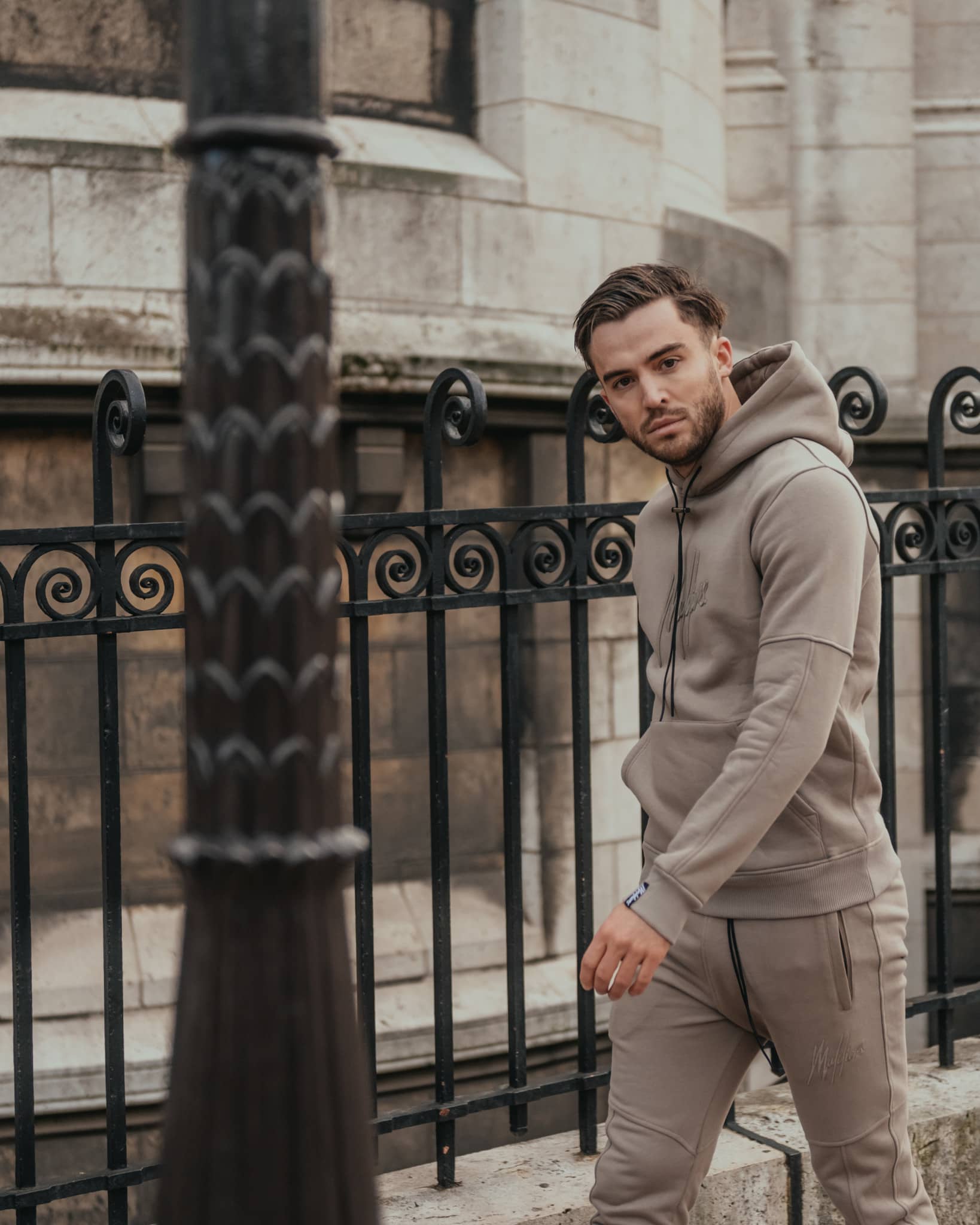 Malelions Essentials Hoodie Beige M1-PS22-03_3