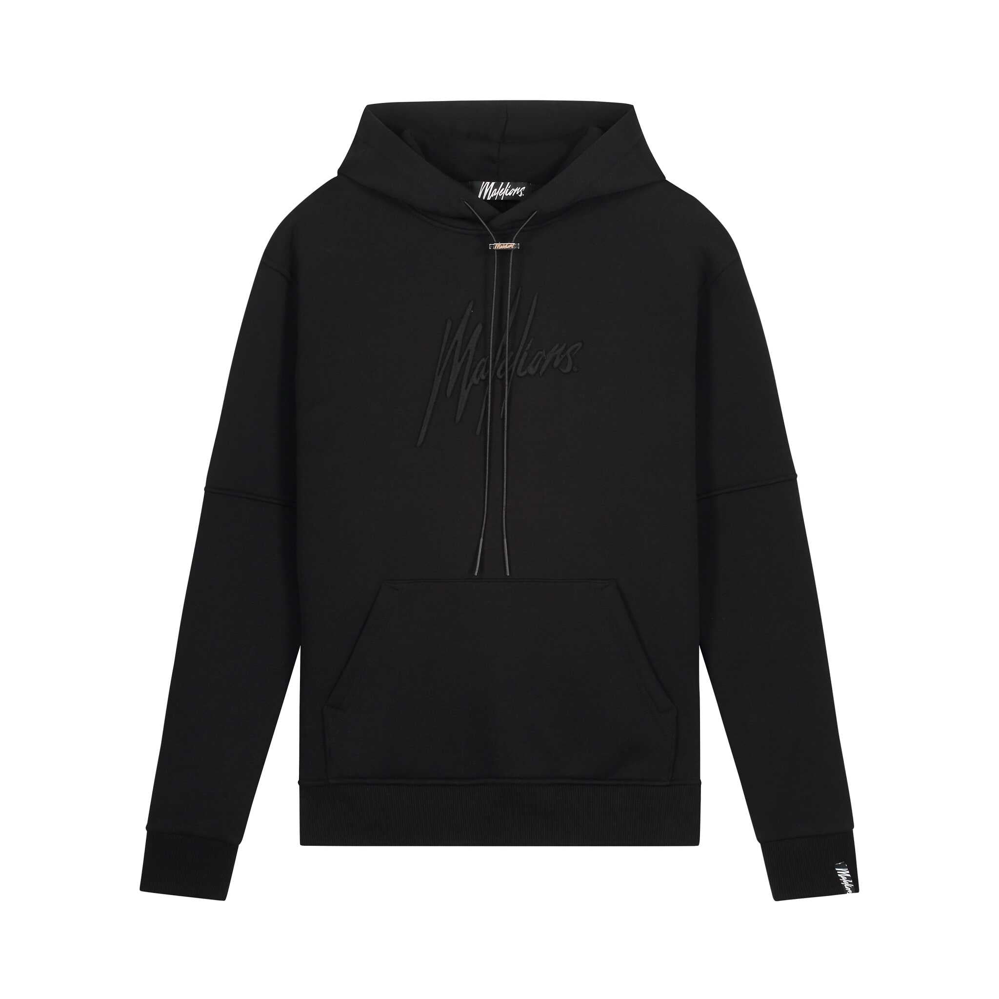 Malelions Essentials Hoodie Zwart M1-PS22-03