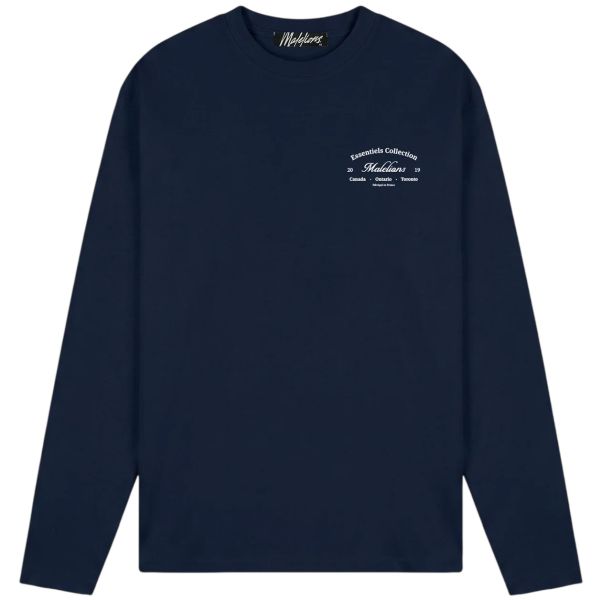 Malelions Marina Longsleeve T-shirt Navy