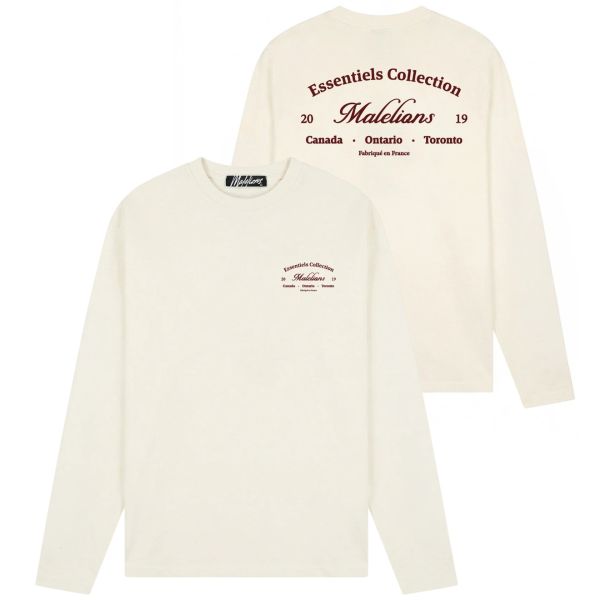 Malelions Marina Longsleeve T-shirt Off White