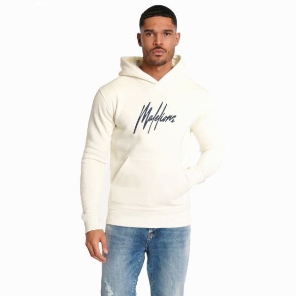 Malelions Essentials Hoodie Off White