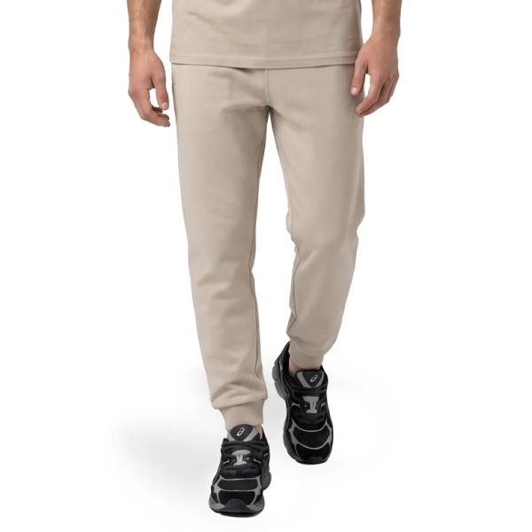 Malelions Striped Signature Trainingsbroek Beige