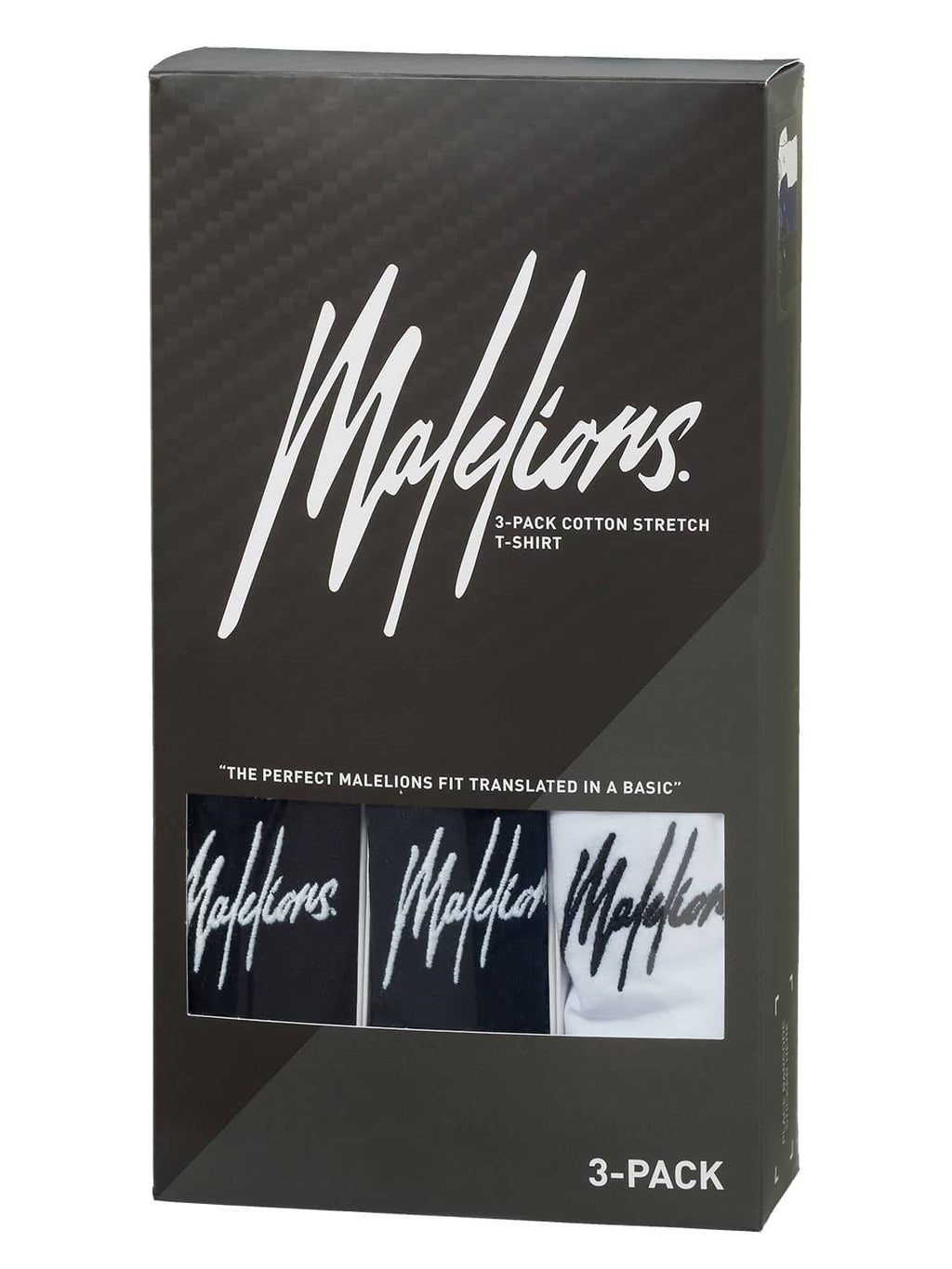 Malelions Small Signature T-shirt 3-Pack Wit/Zwart/Navy