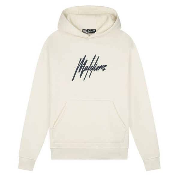 Malelions Essentials Hoodie Off White