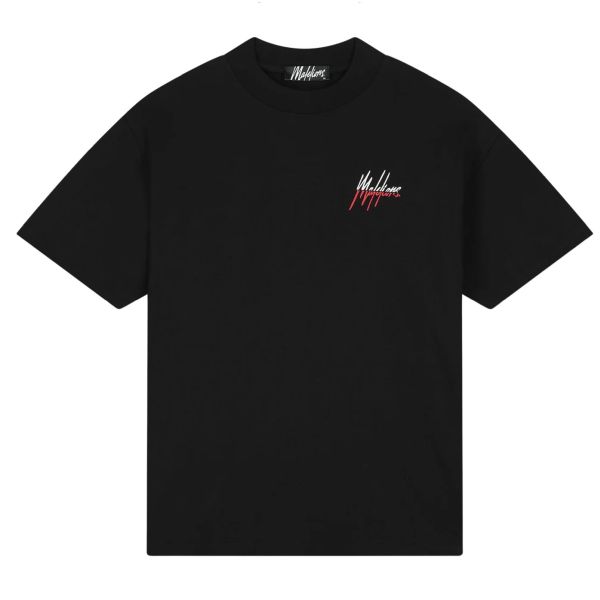 Malelions Oversized Split T-shirt Zwart