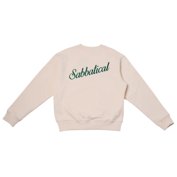 Sabbatical Script Logo Sweater Off White1