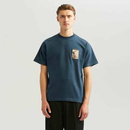 ANGE Projects Wine Drive Patch T-shirt Navy