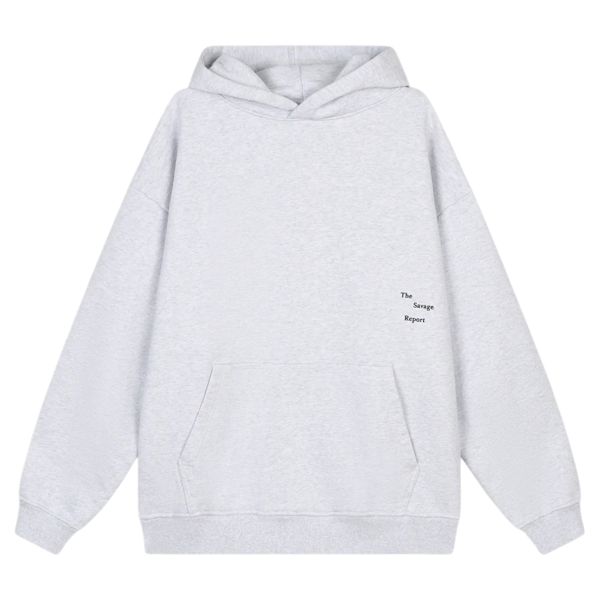 The Savage Report TSR Logo Bar Hoodie Grijs