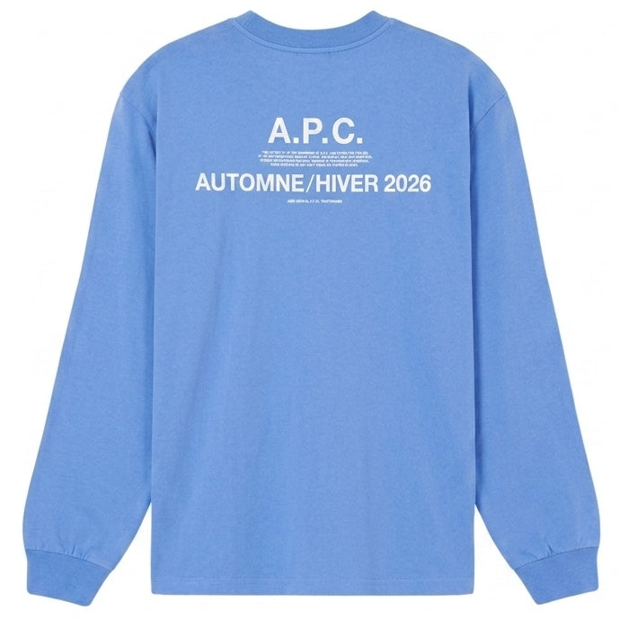 A.P.C. Hiver26 Longsleeve T-shirt Blauw