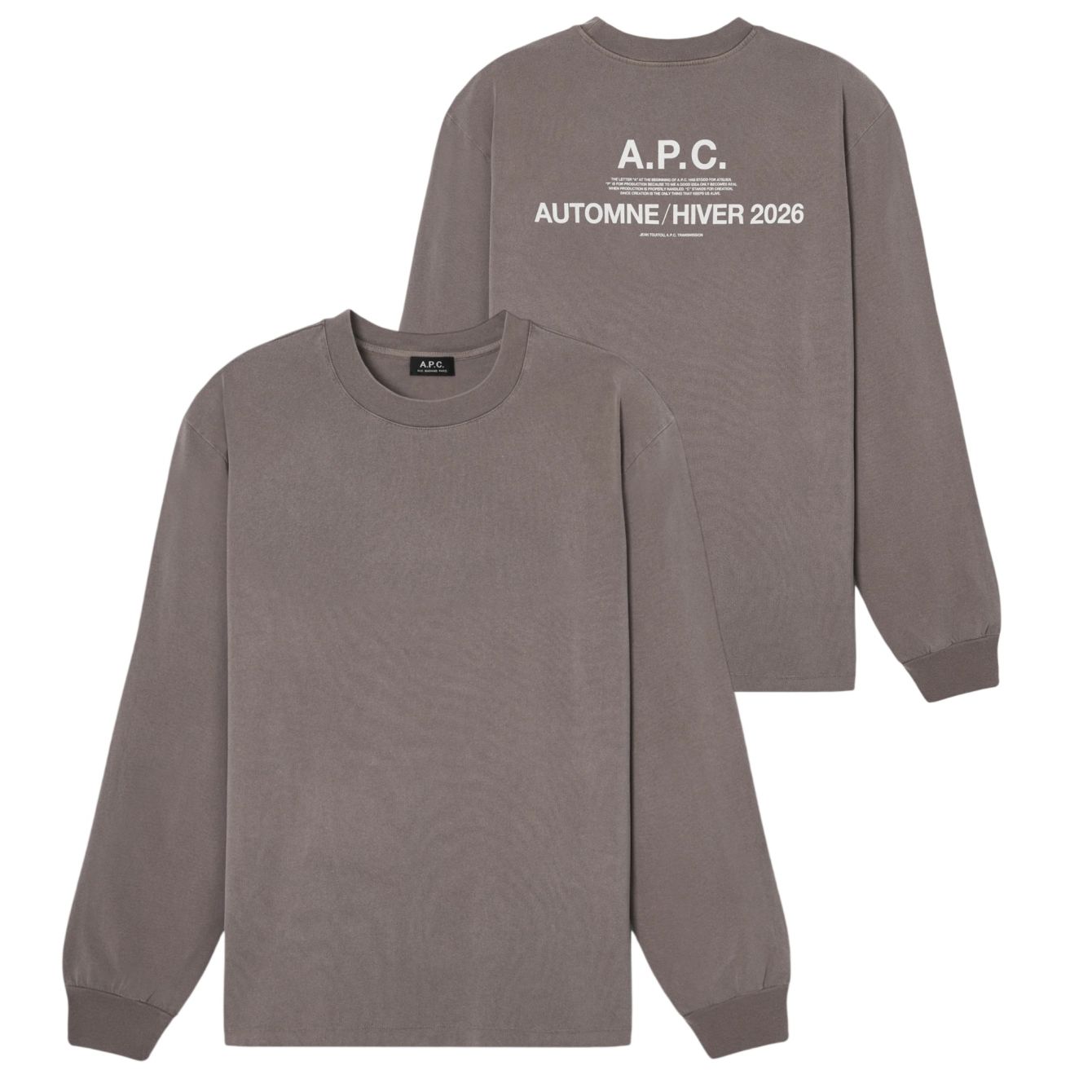 A.P.C. Hiver26 Longsleeve T-shirt Bruin