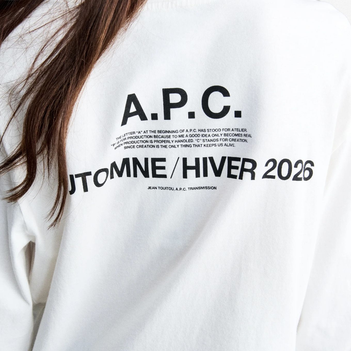A.P.C. Hiver26 Longsleeve T-shirt Off White