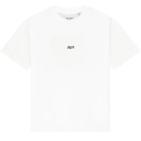 Arbor Antwerp Blue Faded Heart T-shirt Wit