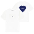 Arbor Antwerp Blue Faded Heart T-shirt Wit