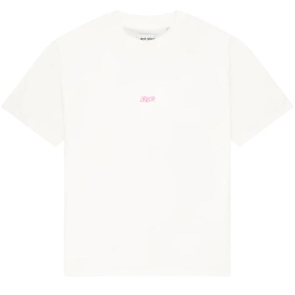 Arbor Antwerp Pink Faded Heart T-shirt Wit