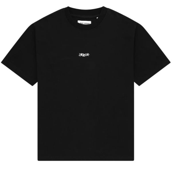 Arbor Antwerp White Faded Heart T-shirt Zwart