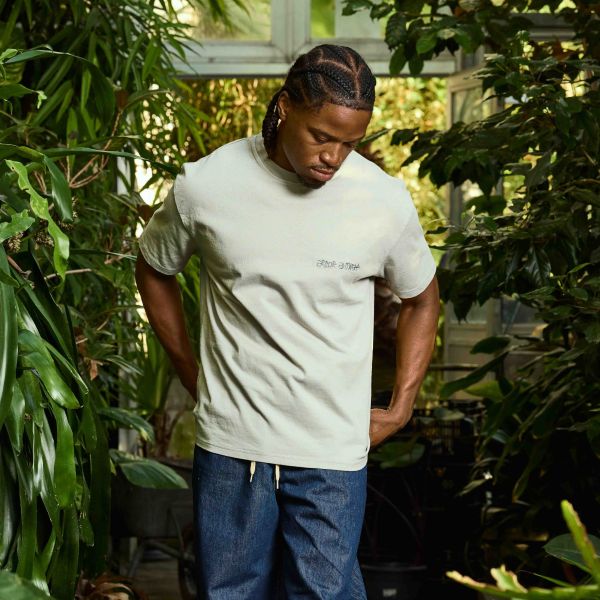 Arbor Antwerp Green Blossoms T-shirt Beige