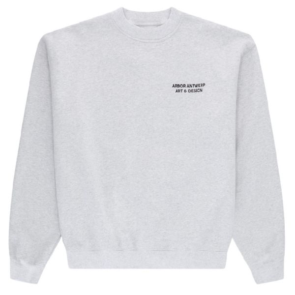 Arbor Antwerp Blue Faded Heart Sweater Grijs