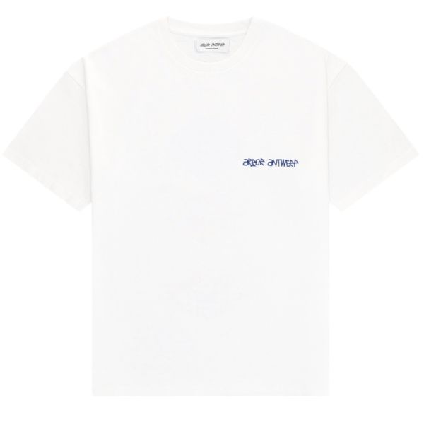 Arbor Antwerp Blue Lips T-shirt Wit