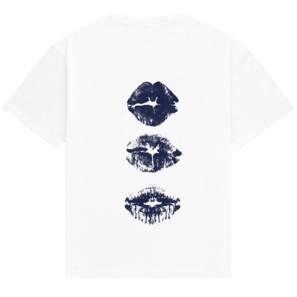 Arbor Antwerp Blue Lips T-shirt Wit