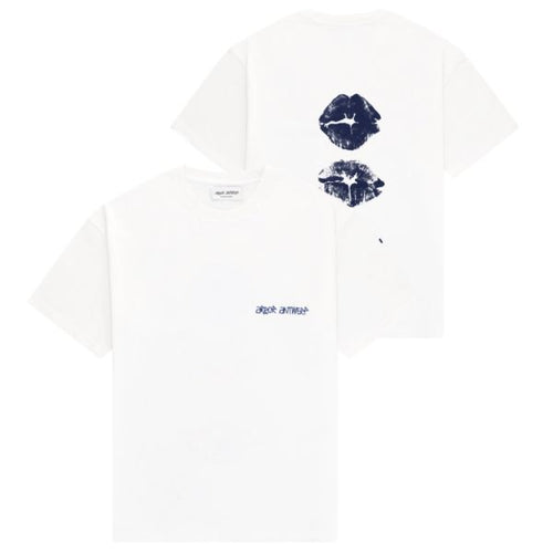 Arbor Antwerp Blue Lips T-shirt Wit
