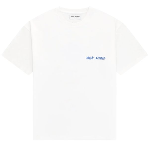 Arbor Antwerp Blue Overlay T-shirt Wit