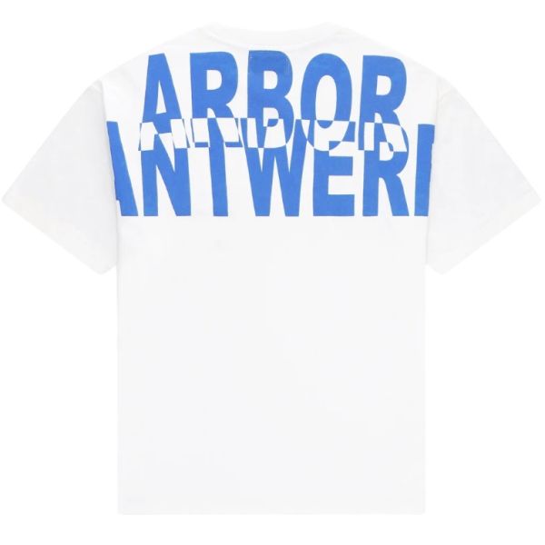 Arbor Antwerp Blue Overlay T-shirt Wit