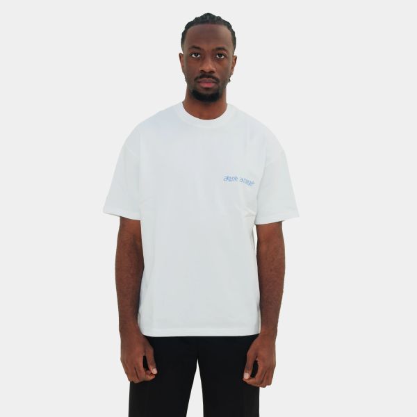 Arbor Antwerp Blue Overlay T-shirt Wit