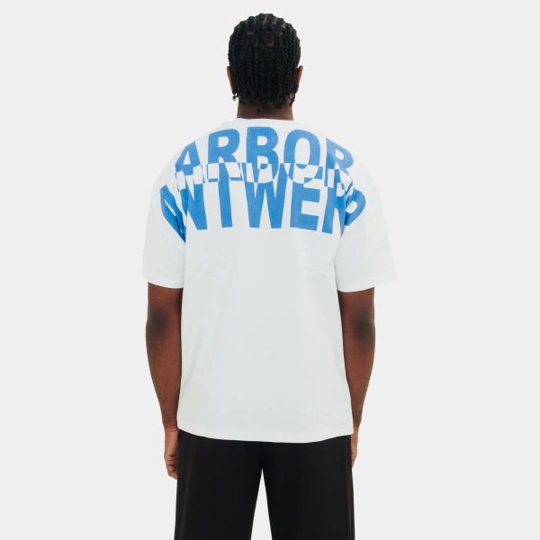 Arbor Antwerp Blue Overlay T-shirt Wit