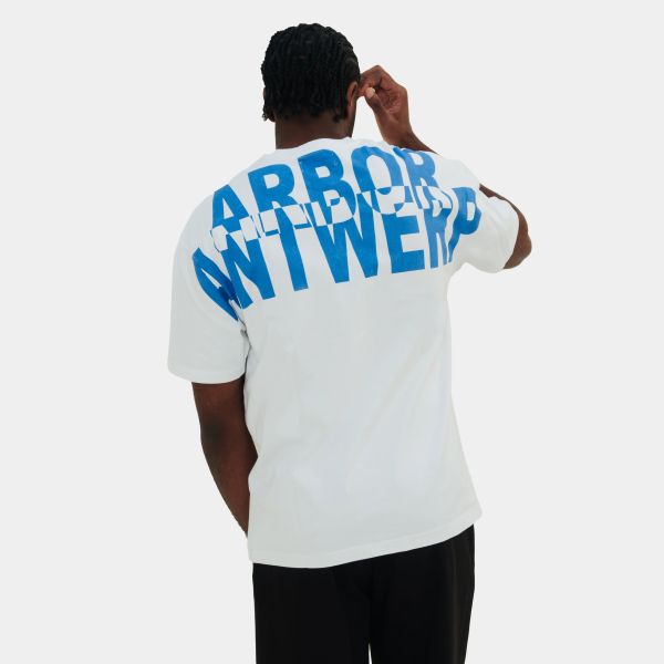 Arbor Antwerp Blue Overlay T-shirt Wit