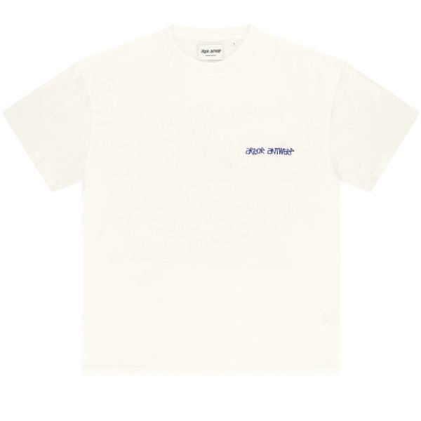Arbor Antwerp Blue Triple Hearts T-shirt Wit