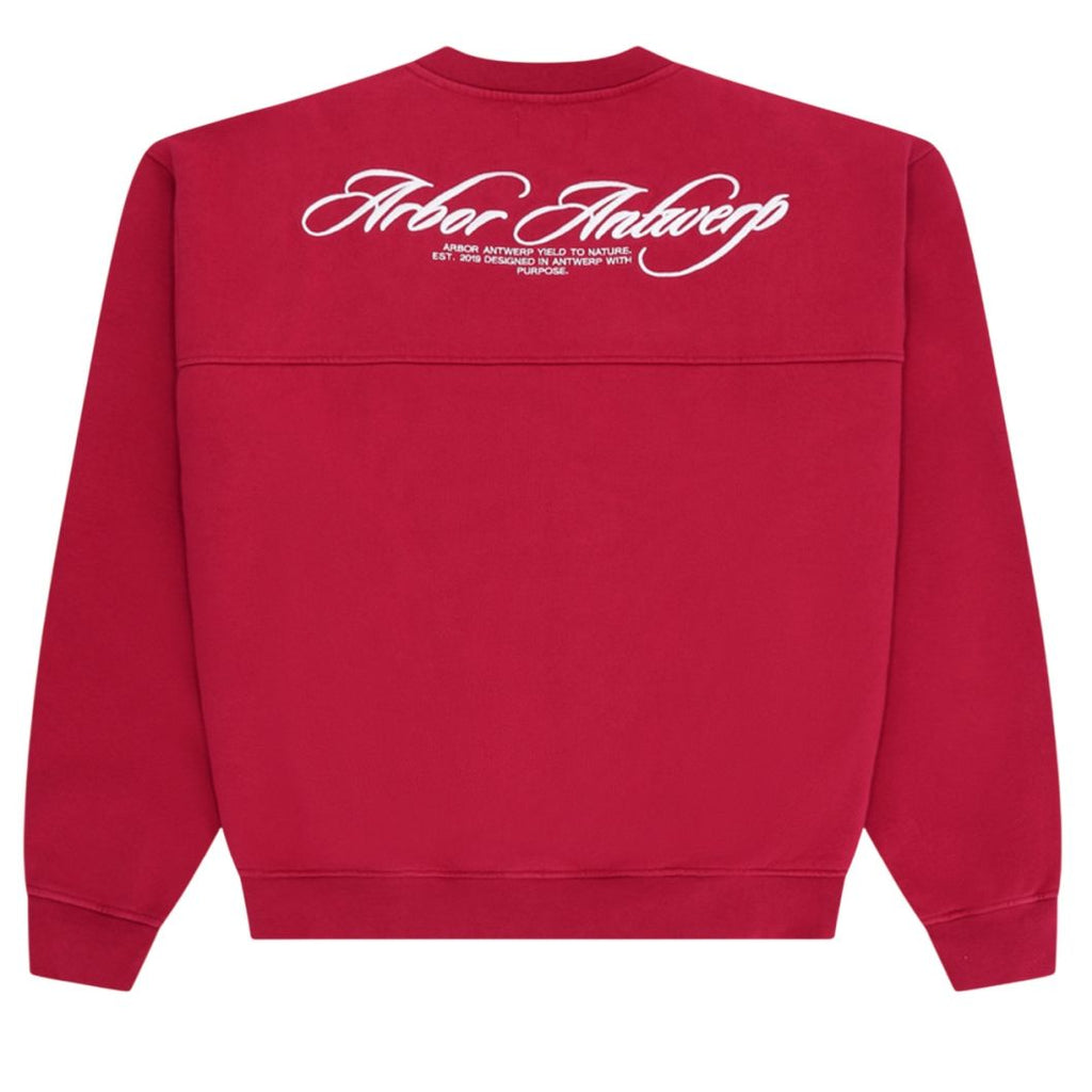 Arbor Antwerp Cursive Sweater Rood