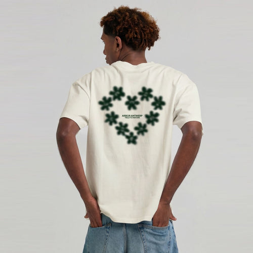 Arbor Antwerp Faded Flower T-shirt Off White