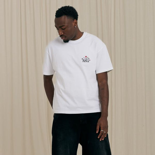 Arbor Antwerp Flower Garden T-shirt Wit