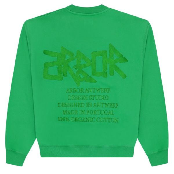 Arbor Antwerp Green Metallic Sweater Groen