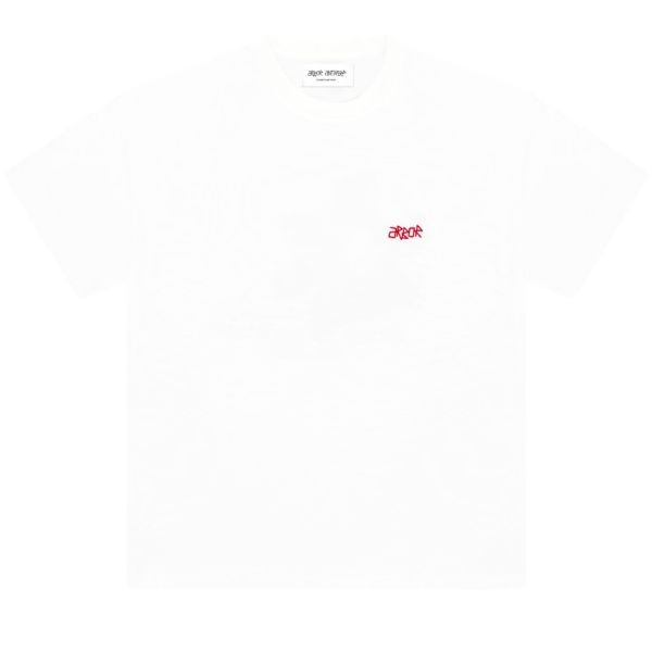 Arbor Antwerp Jasmine Red T-shirt Wit