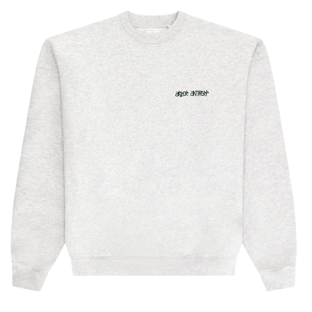 Arbor Antwerp Line Flower Sweater Grijs