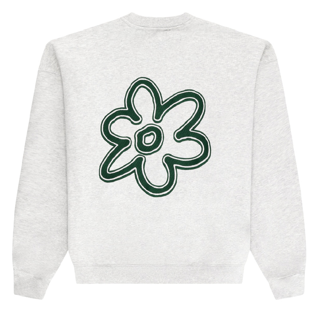 Arbor Antwerp Line Flower Sweater Grijs