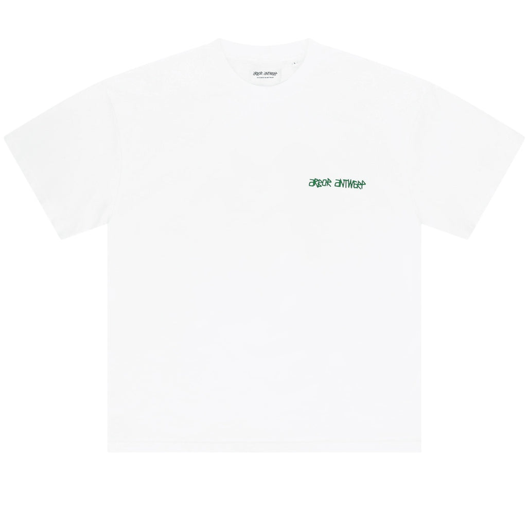 Arbor Antwerp Line Flower T-shirt Wit