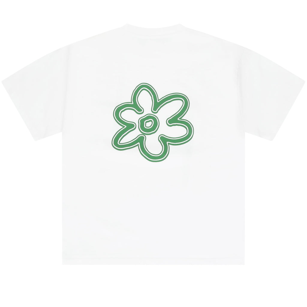 Arbor Antwerp Line Flower T-shirt Wit