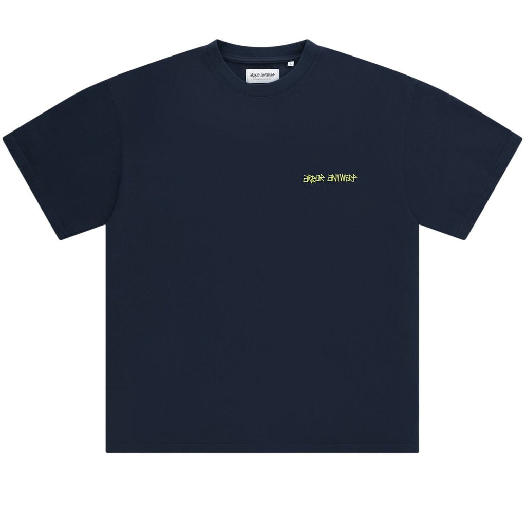 Arbor Antwerp Outline Flower T-shirt Navy