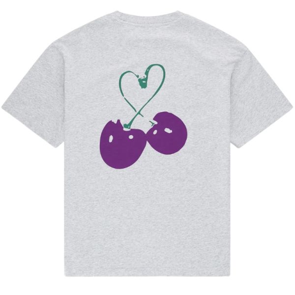 Arbor Antwerp Purple Cherries T-shirt Grijs