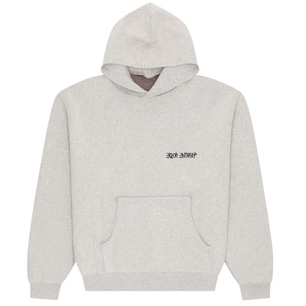 Arbor Antwerp Red Cherries Knitted Hoodie Grijs