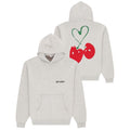 Arbor Antwerp Red Cherries Knitted Hoodie Grijs