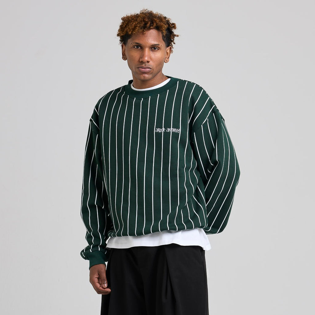 Arbor Antwerp Vertical Lines Sweater Donker Groen